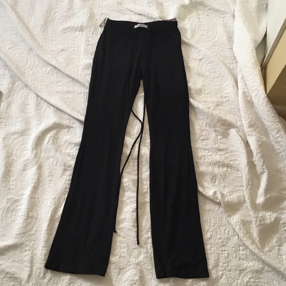 Blue Blush Elegant Black Flare Pants